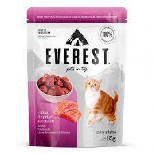 SACHE EVEREST GATOS ADULTOS PEIXE AO MOLHO 85g