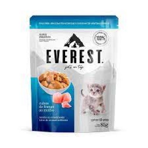 SACHE EVEREST GATOS FILHOTES FRANGO AO MOLHO 85g