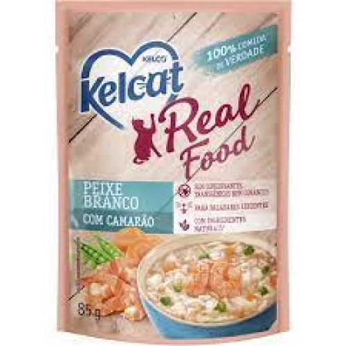 KELCAT REAL FOOD PEIXE COM CAMARÃO