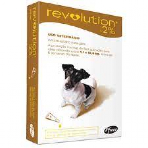 REVOLUTION 12% 60MG 5/10 KG CAIXA COM 3 UNI.