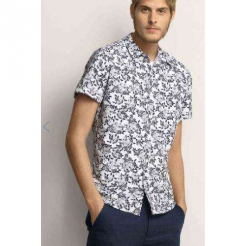 CAMISA FLORAL MASCULINA MANGA CURTA