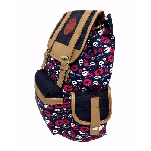 MOCHILA FEMININA COM ESTAMPADA