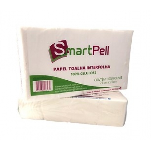 SMARTPELL P. TOALHA INTERFOLHA (21x23cm) 100% CEL 1000F. (Verde)