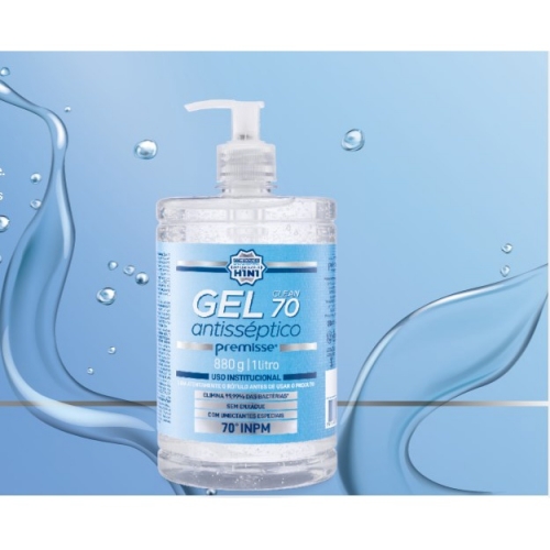 ALCOOL GEL CLEAN 70 PREMISSE ANTISSEPTICO 1L