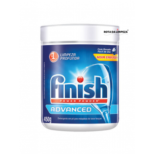 FINISH ADVANCE POWER em Pó 450g para MÁQUINAS LAVA LOUÇAS