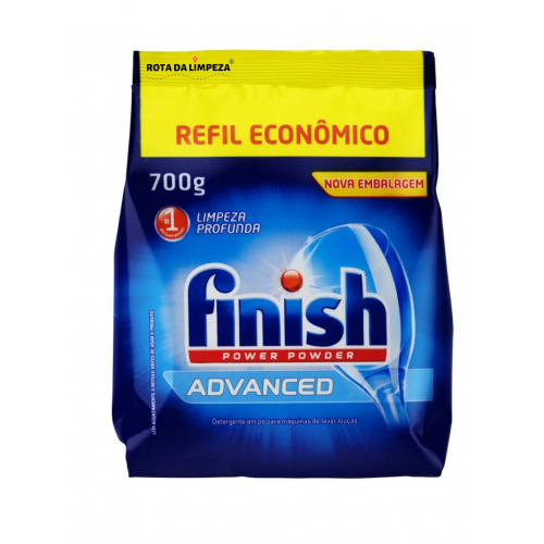 FINISH ADVANCE POWER em Pó 700g SACHÊ REFIL para MÁQUINAS LAVA LOUÇAS