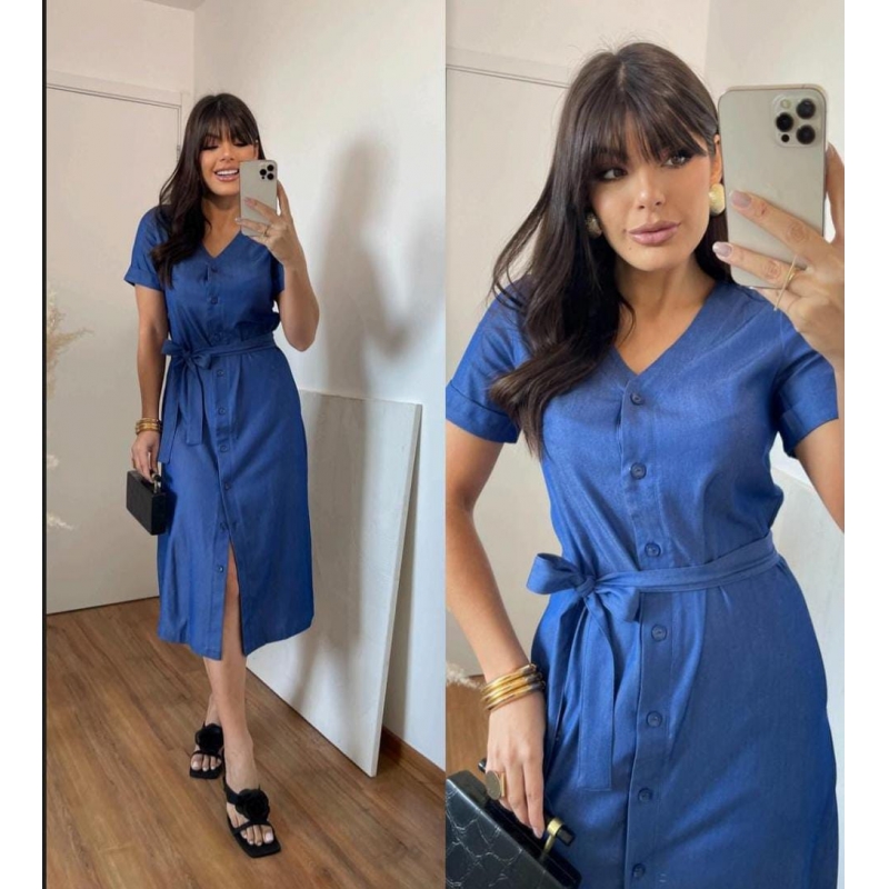 VESTIDO CHAMISIER JEANS TAM G