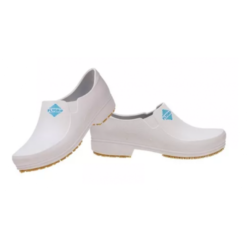 SAPATO FLYGRIP COM SALTO TAM 39 BRANCO