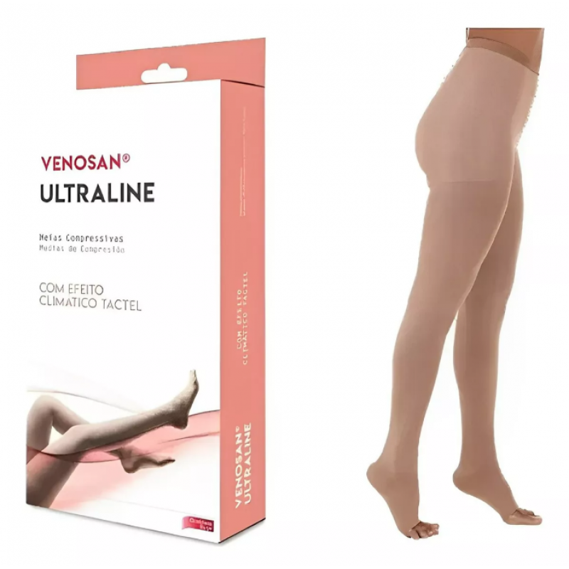 MEIA CALÇA ULTRALINE 4000 COMP. 20-30 BEGE VENOSAN