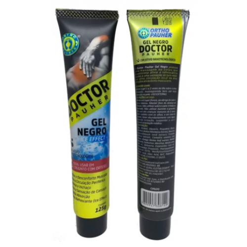 DOCTOR PAUHER GEL NEGRO PARA MASSAGEM 125G CM600 ORTHOPAUHER