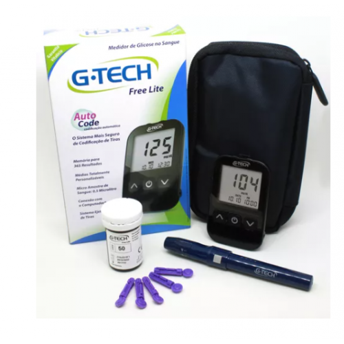 KIT MEDIDOR DE GLICOSE FREE GTECH