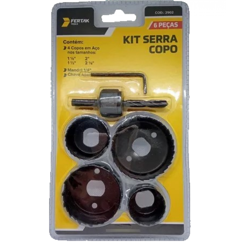 SERRA COPO KIT 6 PÇS - FERTAK