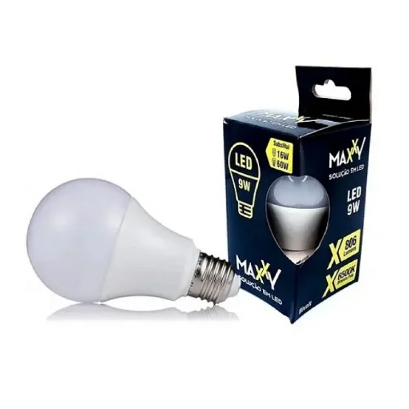 LÂMPADA LED 9W 6500K BRANCO - MAXXY