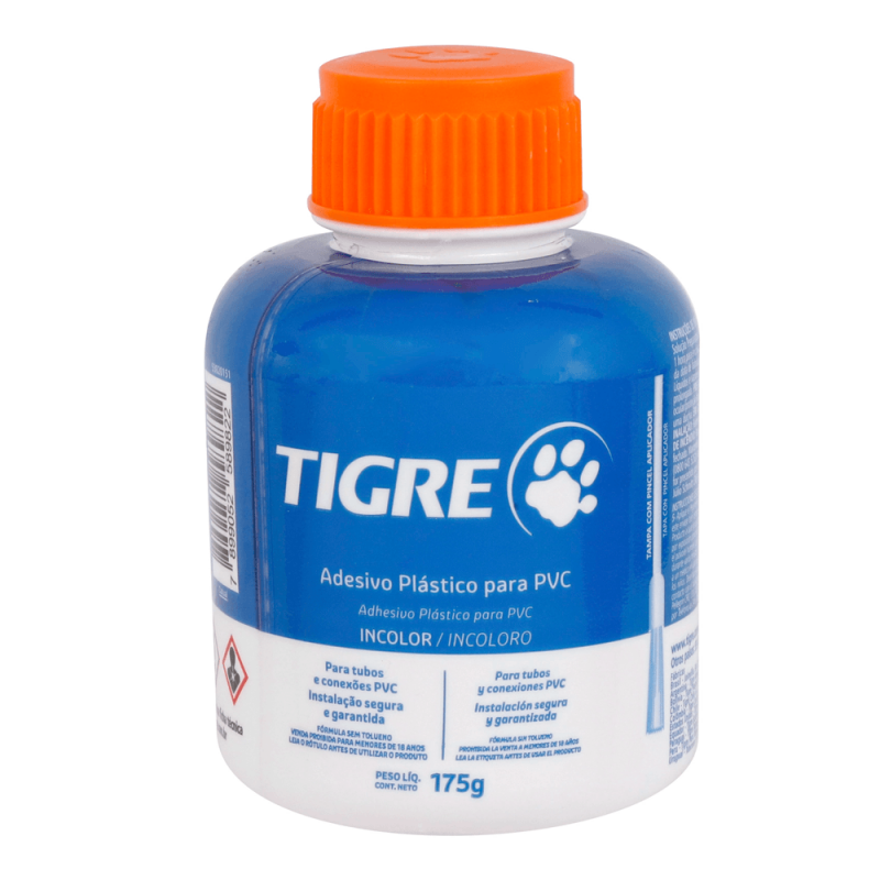 ADESIVO PVC INCOLOR FRASCO 175G - TIGRE