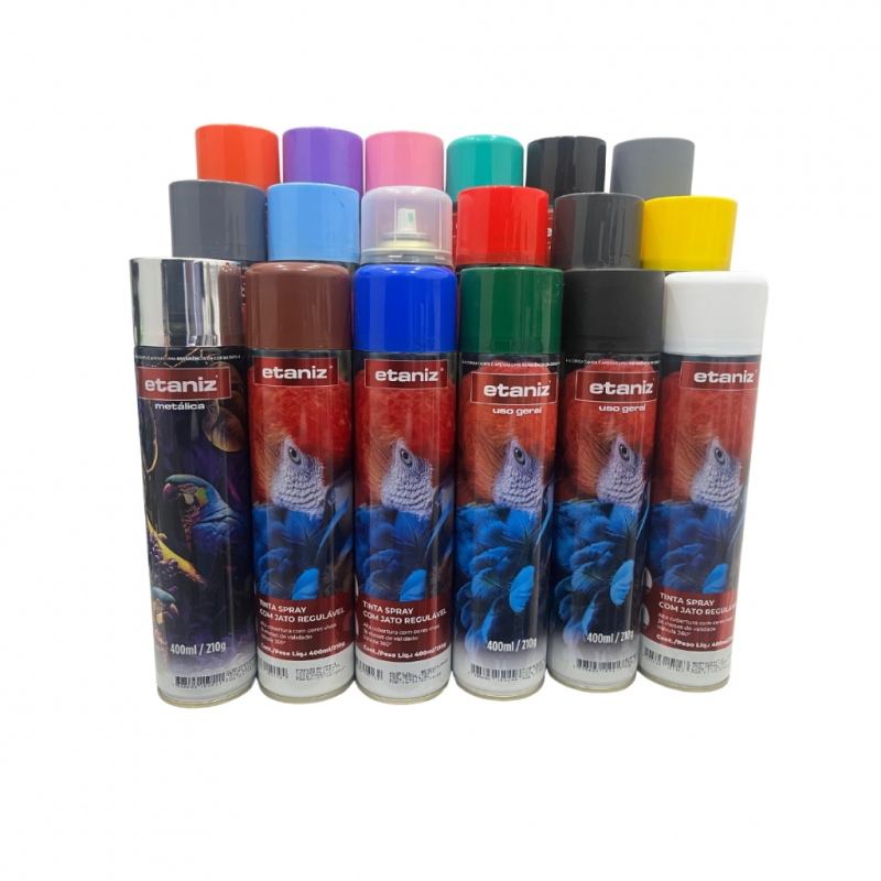 TINTA SPRAY 400ML ETANIZ USO GERAL