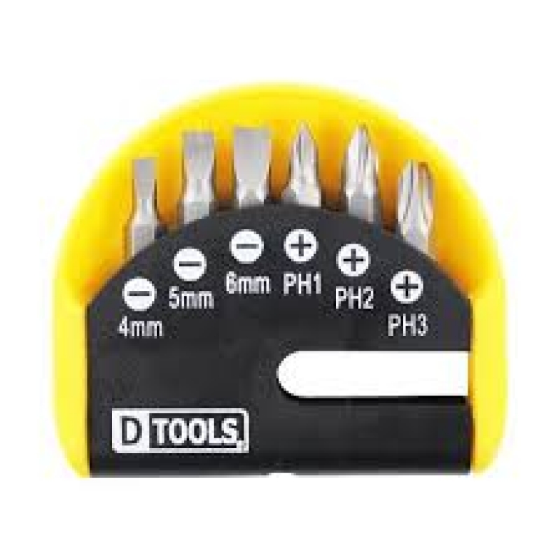 JOGO DE BITS FENDA/PHILIPS DTOOLS