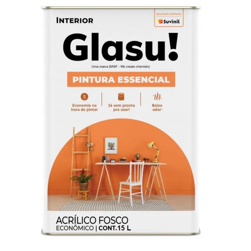 ACR GLASU! PINTURA ESSENCIAL BRANCO 15LTS LATA