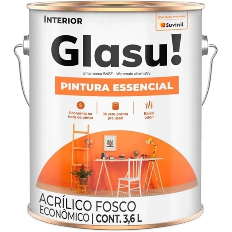 ACR GLASU! PINTURA ESSENCIAL BRANCO 3,6LTS