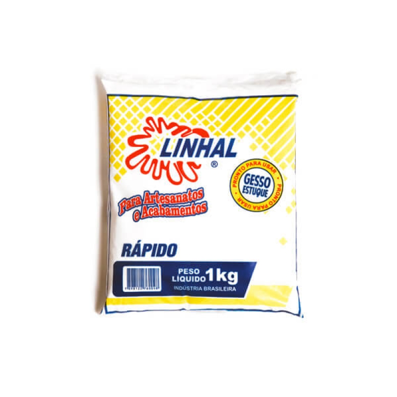 GESSO ESTUQUE RAPIDO 1KG LINHAL