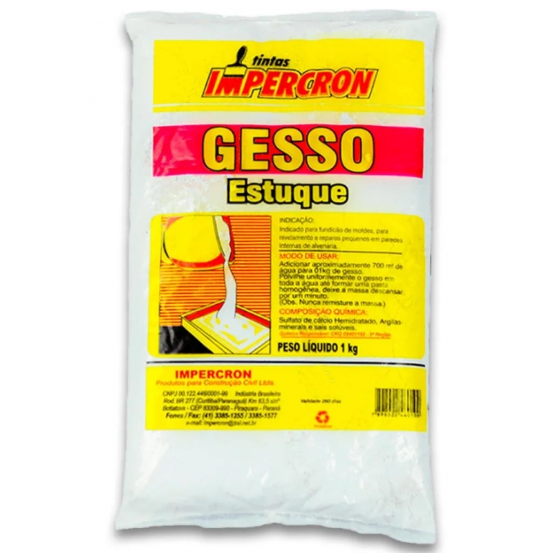 GESSO ESTUQUE 1KG - IMPERCRON