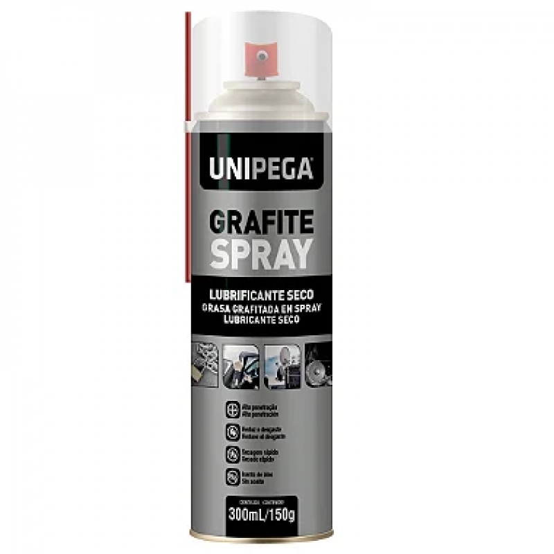 GRAFITE SPRAY LUBRIFICANTE SECO 300ML - UNIPEGA