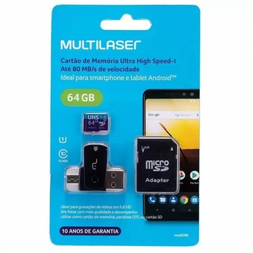 CARTÃO DE MEMORIA 32GB MULTI