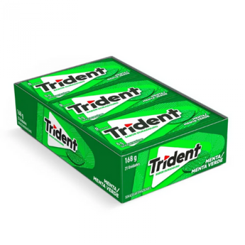 Chiclete Trident Menta/Menta Verde 8g c/21