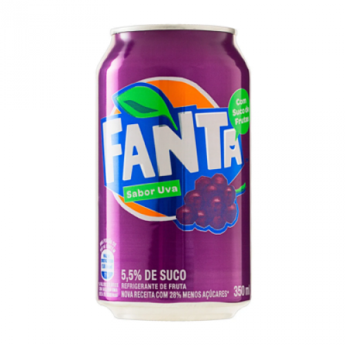 Refrigerante Fanta Uva Lata 350ml