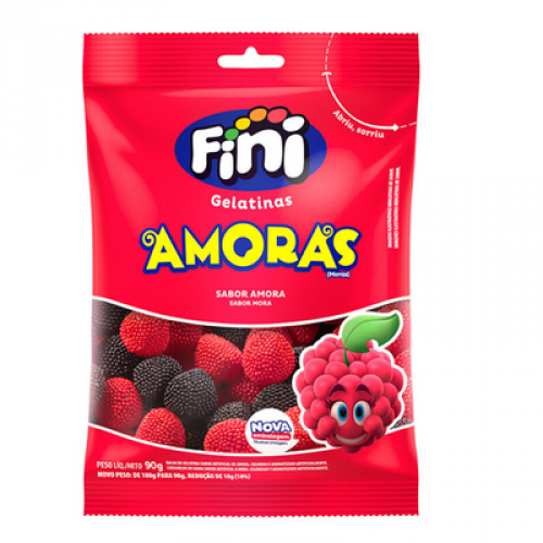 Bala de Gelatina Fini Amoras 90g