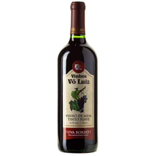 Vinho Vô Luiz Tinto Suave 750ml