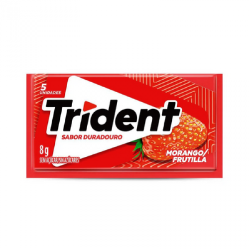 Chiclete Trident Morango 8g