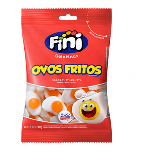 Bala de Gelatina Fini Ovos Fritos 90g