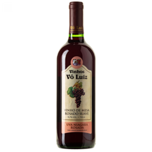 Vinho Vô Luiz Rosado Suave 750ml