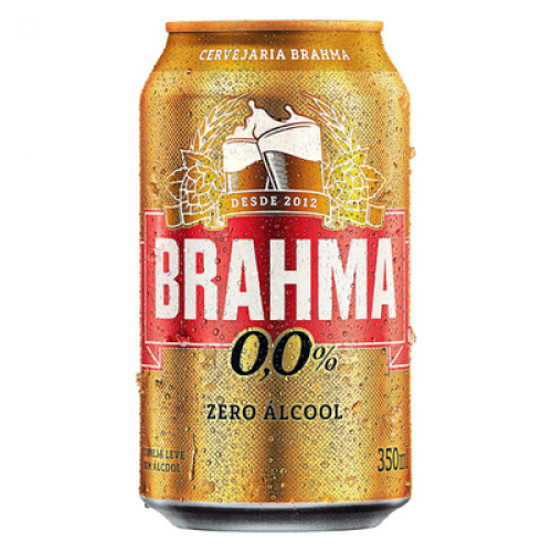 Cerveja Brahma Zero Lata 350ml c/12