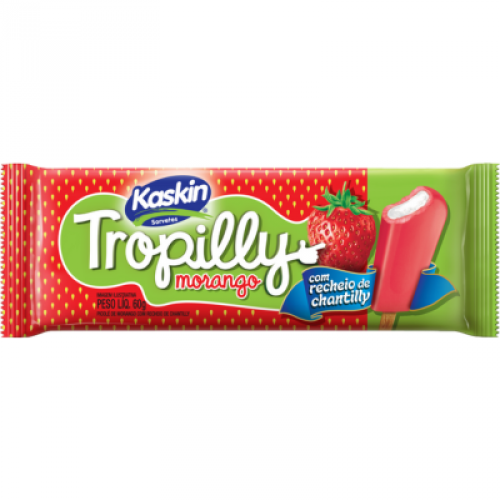 Sorvete Kaskin Tropilly Morango 60g