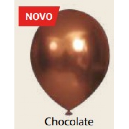 BALAO 9 CHOCOLATE CROMADO C/25 UN JOY