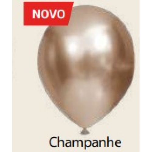 BALAO 9 CHAMPANHE CROMADO C/25 UN JOY