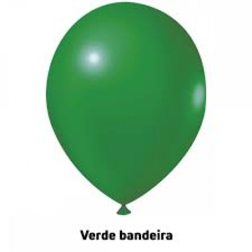 BALAO 9 VERDE BANDEIRA C/50 UN JOY