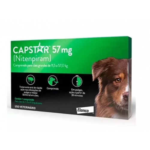 ANTI PULGA CAPSTAR DE 11,5 A 57,0 MG CADA COMPRIMIDO