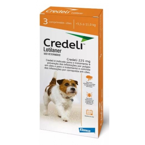 ANTI PULGA CREDELI 225 mg 1 COMPRIMIDO / 5,5 - 11 KG