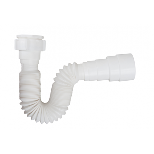 TUBO EXTENSIVEL (SIFAO) ANEL PLASTICO BRANCO SIMPLES PLASBOHN