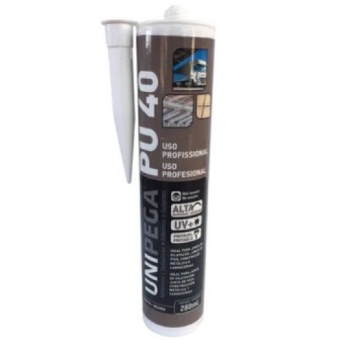 SILICONE PU40 PRETO 280ML UNIPEGA