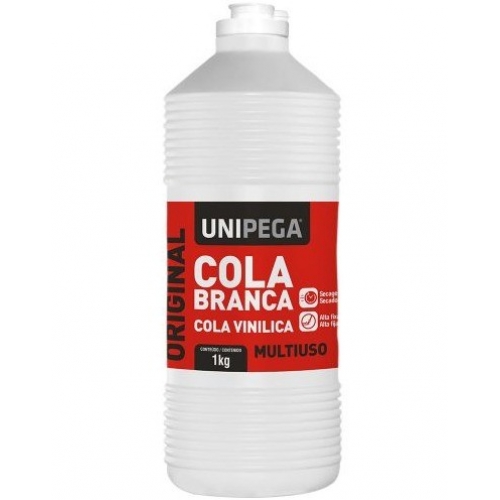 COLA BRANCA ORIGINAL FRASCO 1KG UNIPEGA