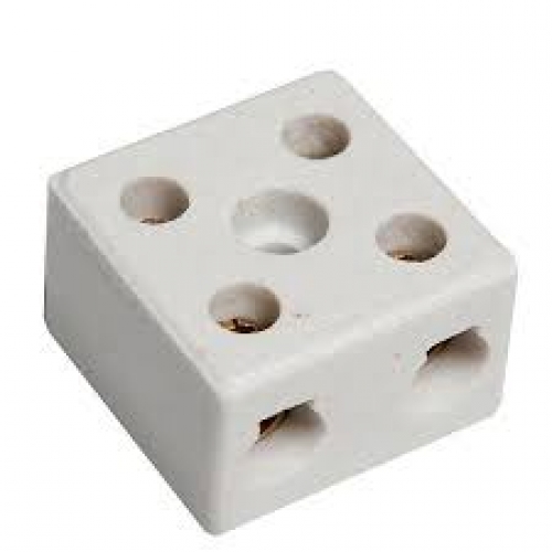 CONECTOR 10MM 2POLOS PORCELANA FOXLUX