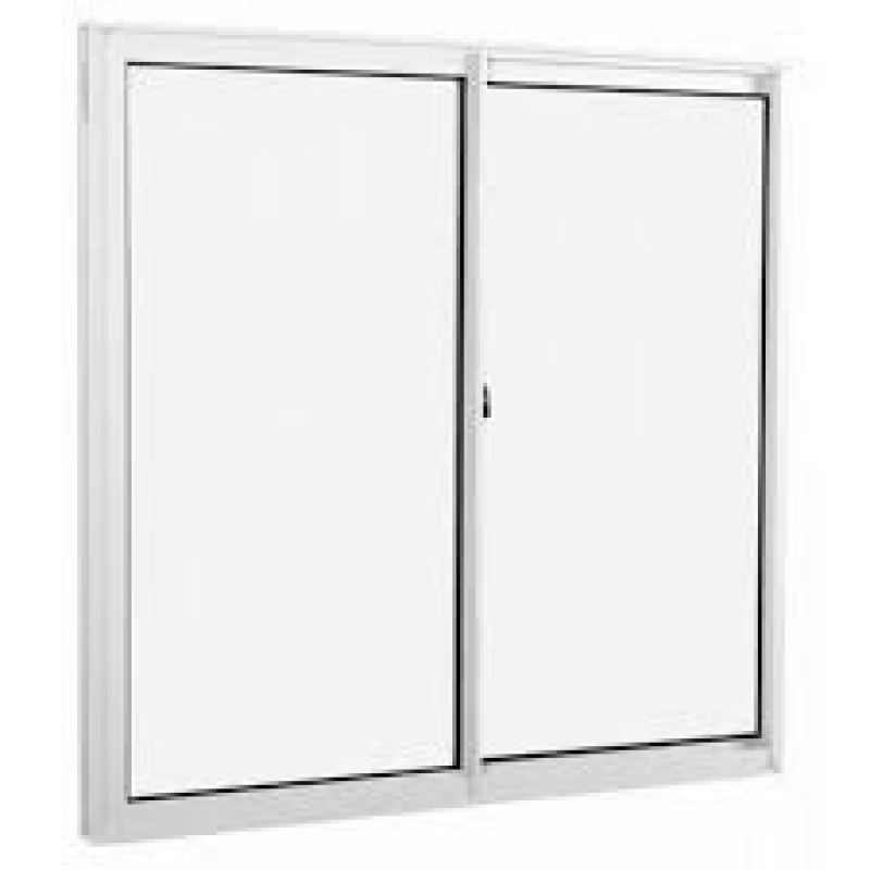 JANELA ALUMINIO DE CORRER 2 FOLHAS BRANCO 100X120 E.L.S