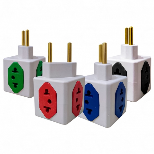 ADAPTADOR DE TOMADA CUBO 4 EM 1 10/20A UNIVERSAL