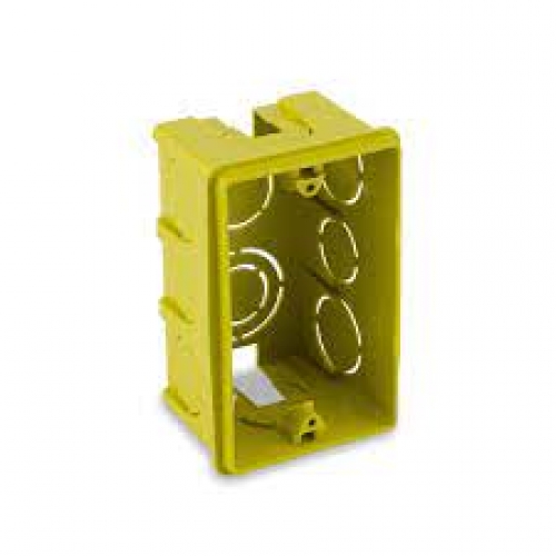 CAIXA DE LUZ 2X4 RETANGULAR AMARELA FORCE