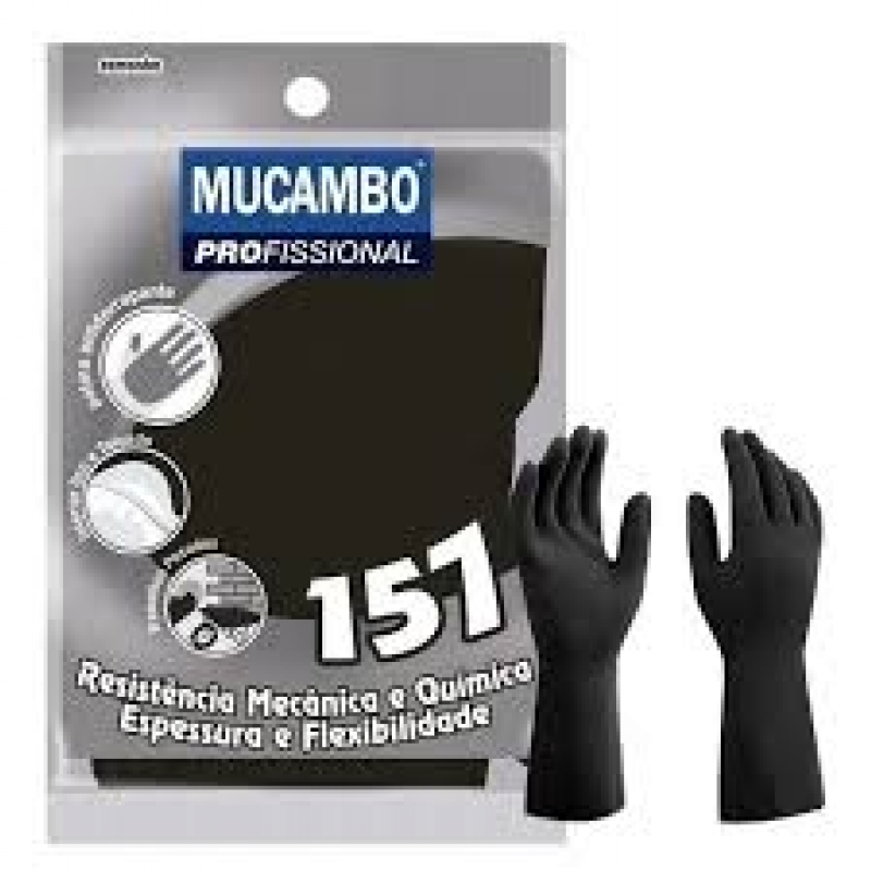 LUVA LATEX SEM FORRO PR XG - MUCAMBO