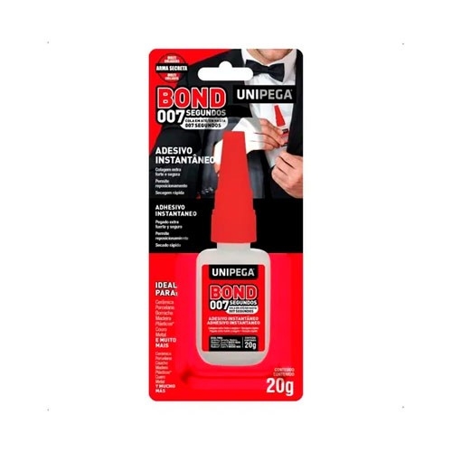 ADESIVO BOND CIANO FRASCO 20GR UNIPEGA