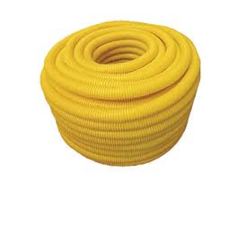 ELETRODUTO CORRUG. AMARELO PVC - LEVE 25MMX50M AKATO